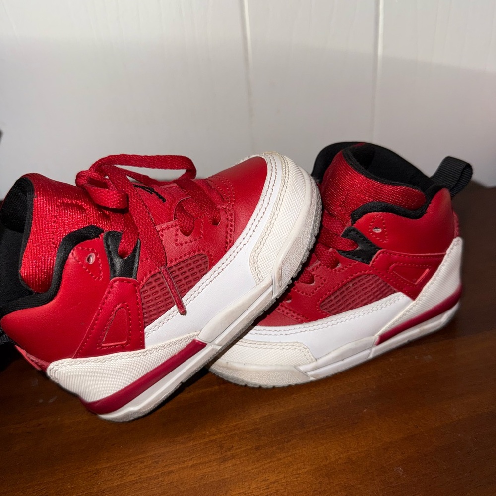 Jordan Red and Black Sneakers with Chunky Midsole